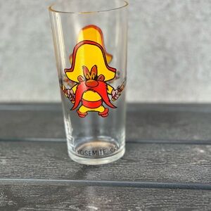 Pepsi Glass with Yosemite Sam in Red and Yellow